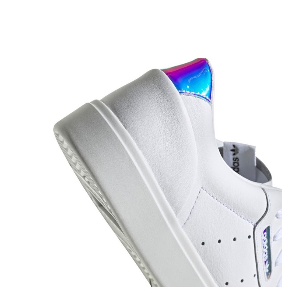 Adidas Sleek White Leather Sneakers - Picture 8 of 11